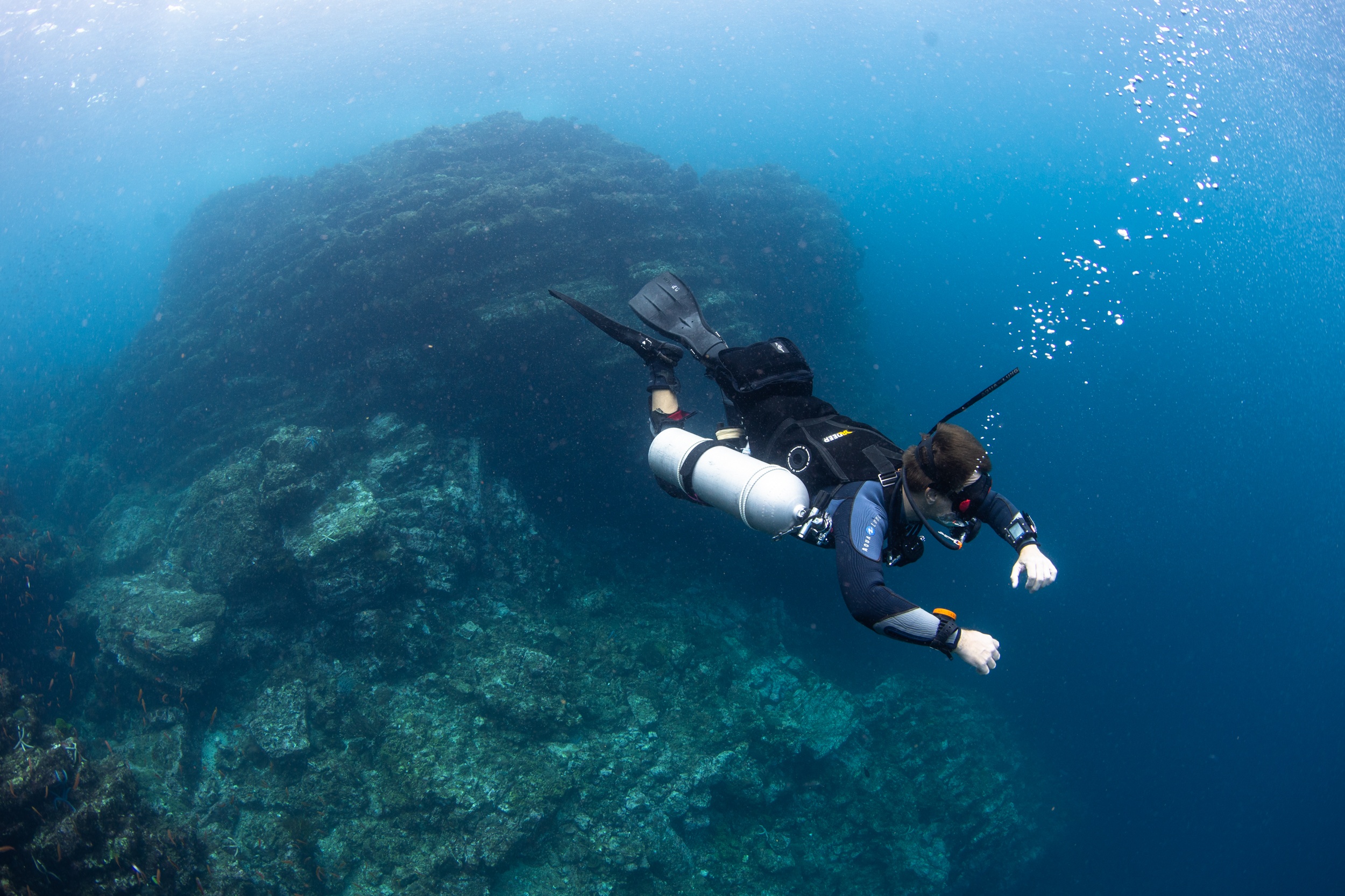 Underwater Commecial Photographer Sidemount Diver Underwater Krabi